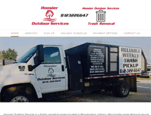 Tablet Screenshot of hoosieroutdoorservices.com